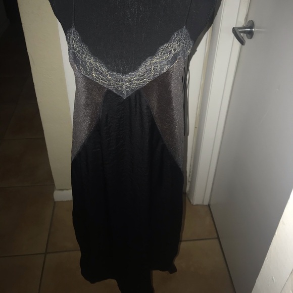 Zara Dresses & Skirts - 🌱Zara Black and Gold Slip Dress